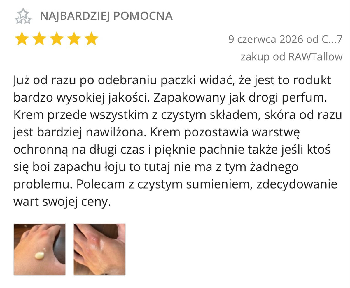 Wiadomość od klientki RAW.