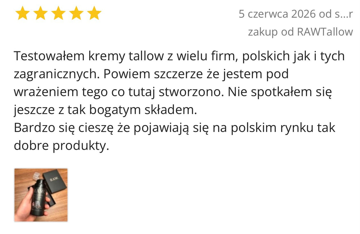 Wiadomość od klientki RAW.